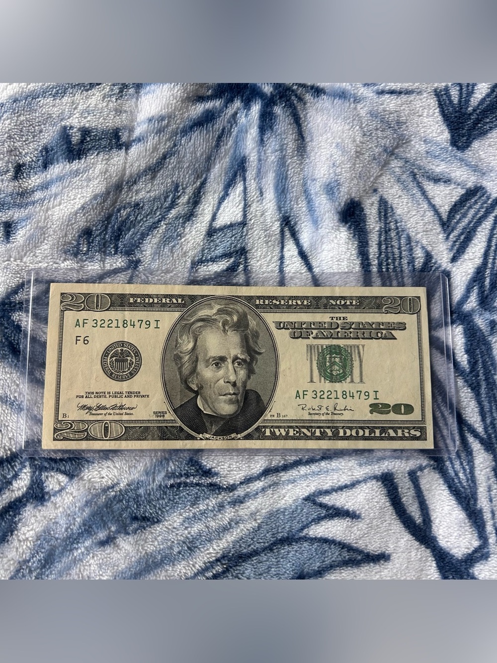 Series 1996 $20 Bill - Atlanta F6 - Clean Redesigned Andrew Jackson Note